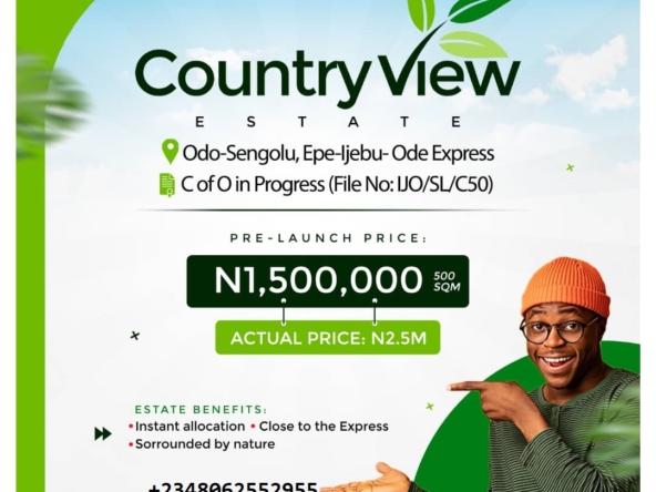 Land for sale in Epe: Country View Estate
