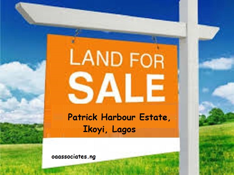 Land for sale in Patrick Harbour Estate