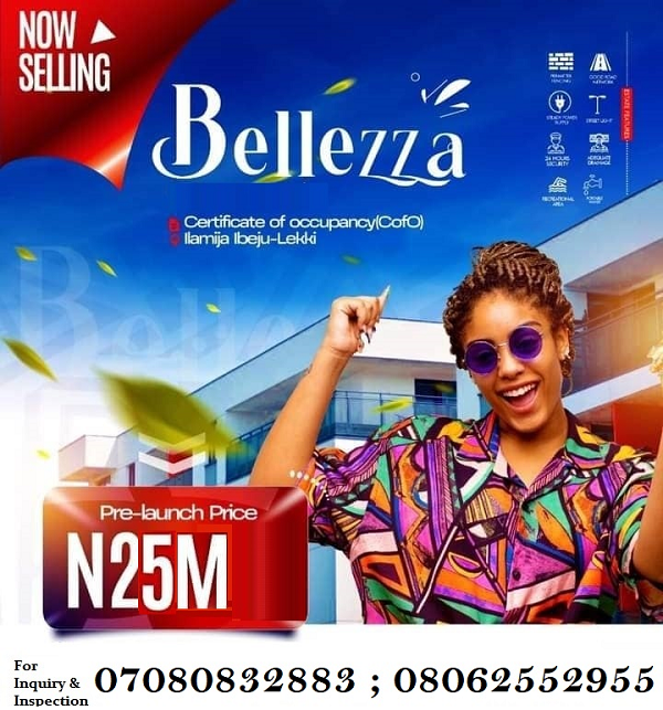 Land for Sale on Lekki-Epe Expressway, Ibeju, Ibeju Lekki, Lagos State, Nigeria Bellazza Estate